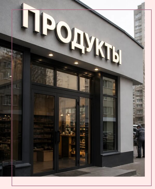 Объемные буквы для магазина в Серпухове по цене от 4572 р. | Аванза-Срп