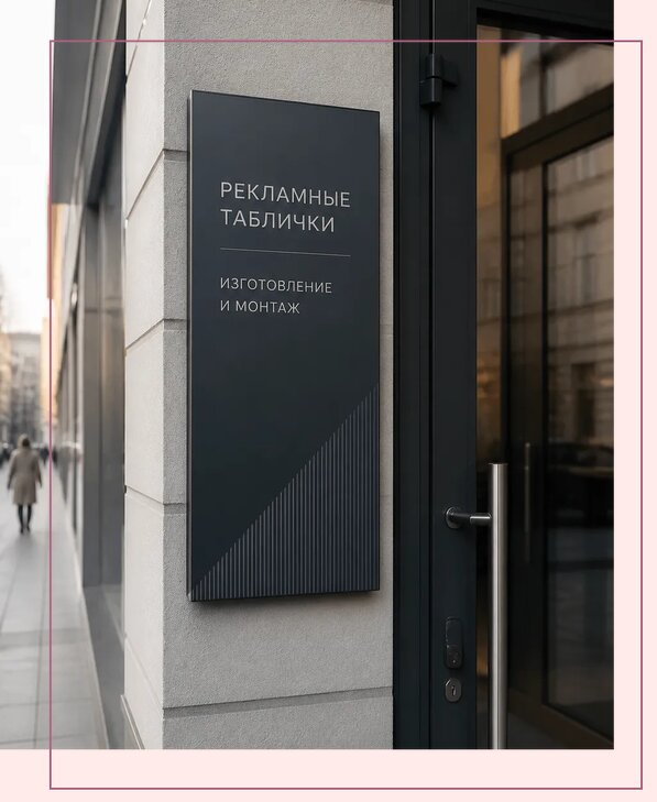 Рекламные таблички в Серпухове по цене от 4572 р. | Аванза-Срп