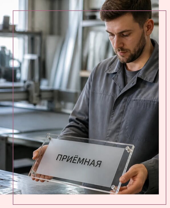 Таблички из оргстекла на заказ в Серпухове от 3963 р. | Аванза-Срп