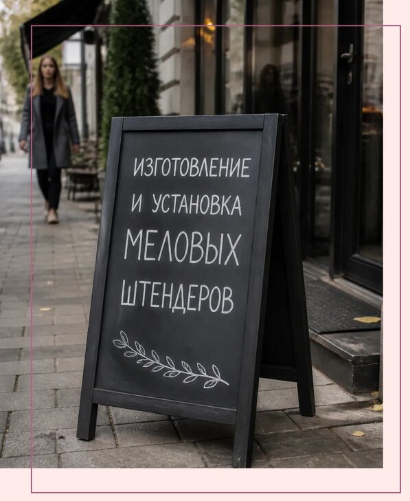 Меловые штендеры в Серпухове по цене от 6605 р. | Аванза-Срп